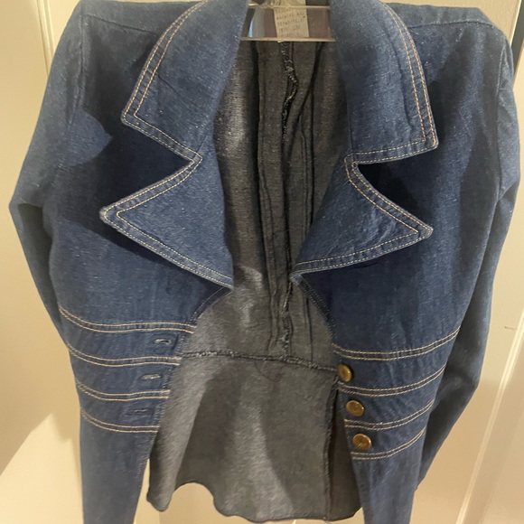 Denim blazer Jacket JC Penney size 9 - Picture 4 of 6